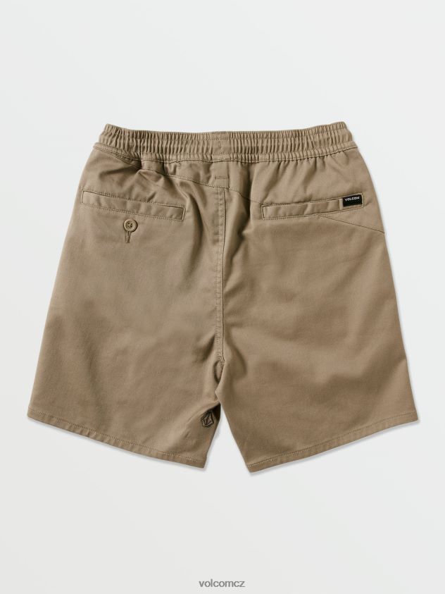 cz Volcom chlapci oblečení Frickin elastické šortky khaki 6Z0N201214