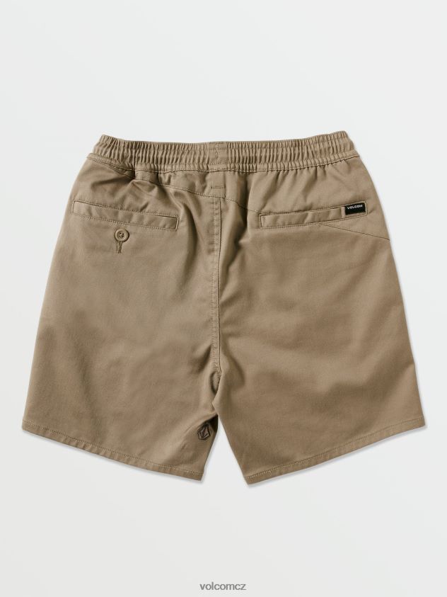 cz Volcom chlapci oblečení Frickin elastické šortky khaki 6Z0N201215