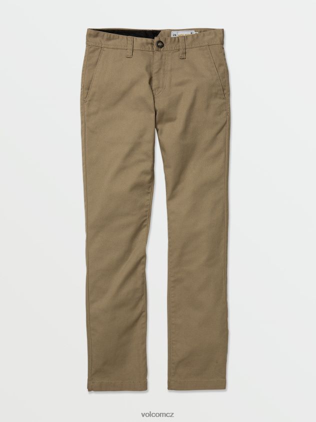 cz Volcom chlapci oblečení Frickin moderní strečové chino kalhoty khaki 6Z0N201264