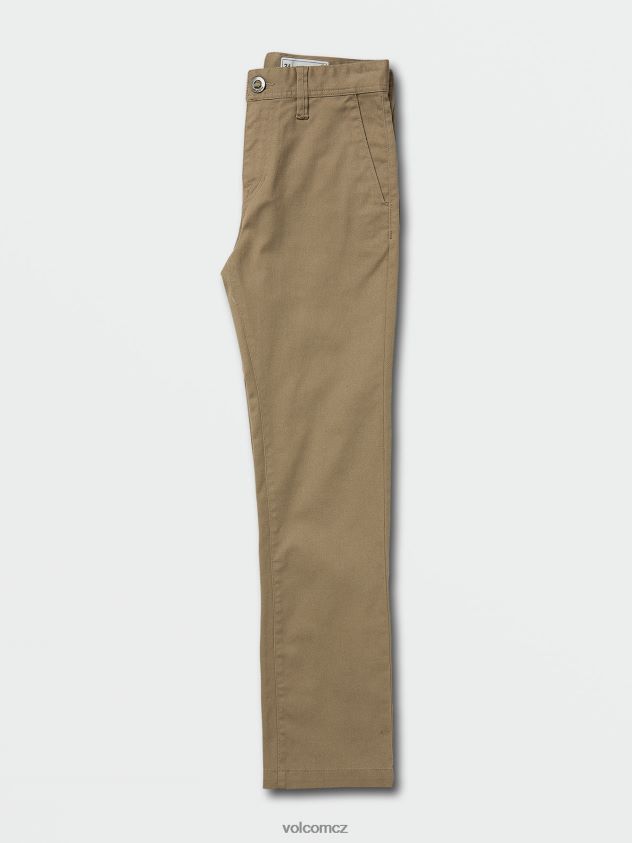 cz Volcom chlapci oblečení Frickin moderní strečové chino kalhoty khaki 6Z0N201264