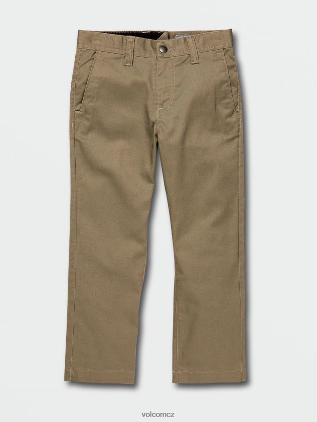 cz Volcom chlapci oblečení Frickin moderní strečové chino kalhoty khaki 6Z0N201274