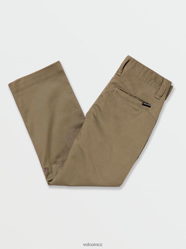 cz Volcom chlapci oblečení Frickin moderní strečové chino kalhoty khaki 6Z0N201274