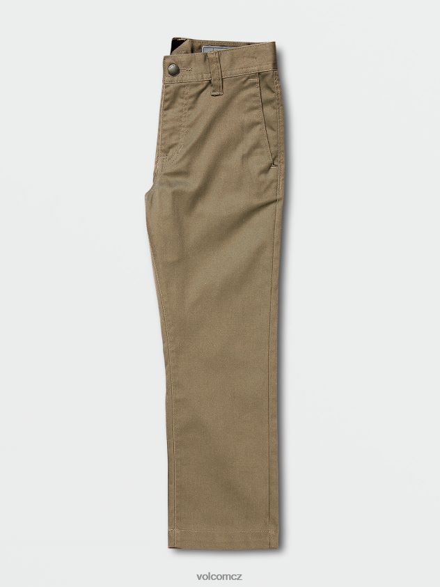 cz Volcom chlapci oblečení Frickin moderní strečové chino kalhoty khaki 6Z0N201274