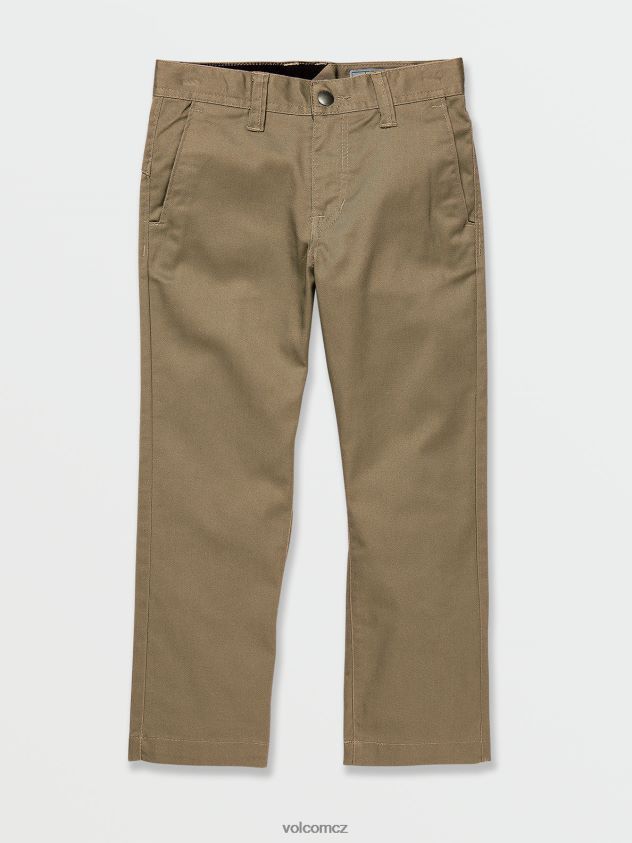 cz Volcom chlapci oblečení Frickin moderní strečové chino kalhoty khaki 6Z0N201274