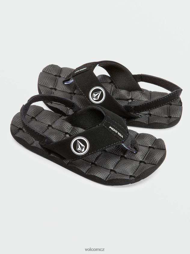 cz Volcom chlapci obuv polohovací sandály Černá bílá 6Z0N201315