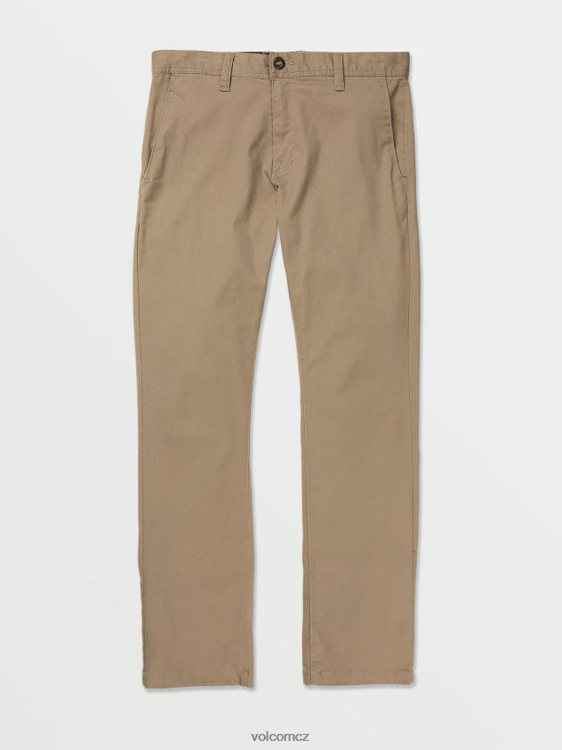 cz Volcom muži oblečení Frickin moderní strečové chino kalhoty khaki 6Z0N20307