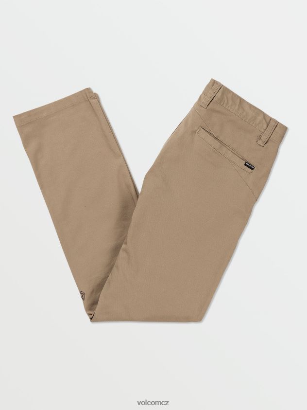 cz Volcom muži oblečení Frickin moderní strečové chino kalhoty khaki 6Z0N20307