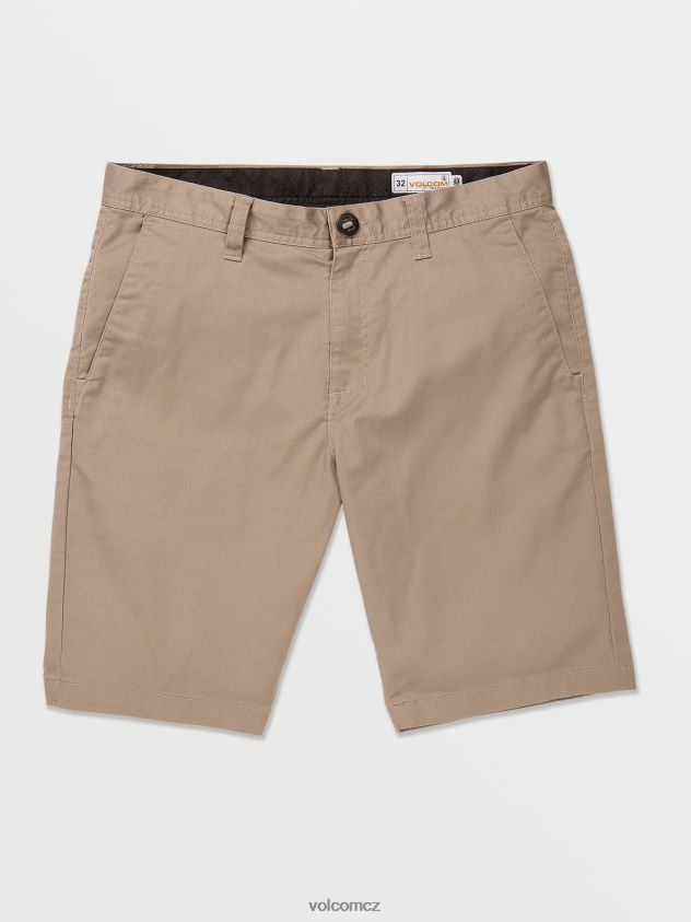 cz Volcom muži oblečení Frickin moderní strečové chino šortky khaki 6Z0N20217