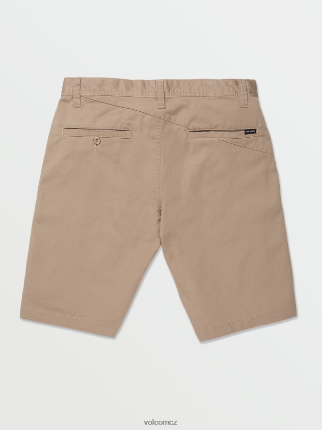 cz Volcom muži oblečení Frickin moderní strečové chino šortky khaki 6Z0N20217