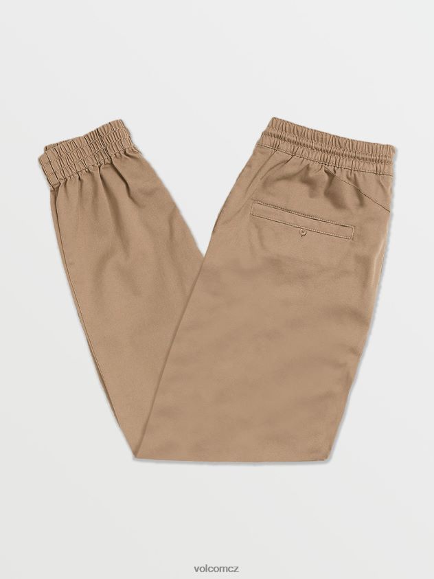 cz Volcom muži oblečení Frickin slim jogger kalhoty khaki 6Z0N20327