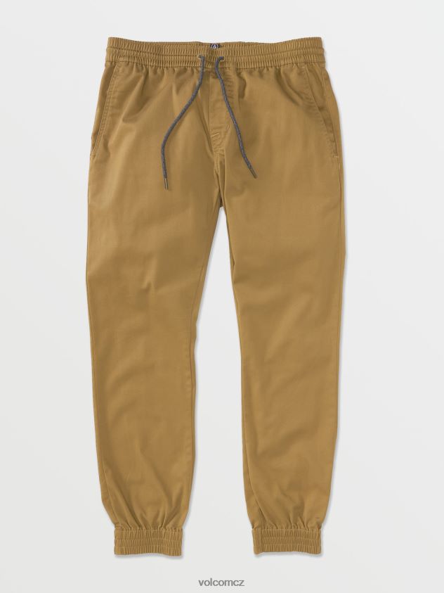 cz Volcom muži oblečení Frickin slim jogger kalhoty tmavě khaki 6Z0N20333