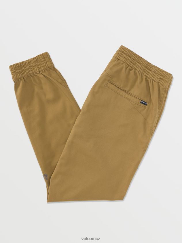 cz Volcom muži oblečení Frickin slim jogger kalhoty tmavě khaki 6Z0N20333