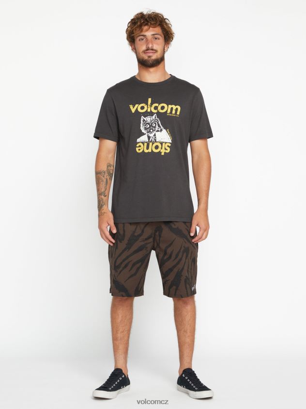 cz Volcom muži oblečení Stonepur tričko s krátkým rukávem vintage modrá 6Z0N205