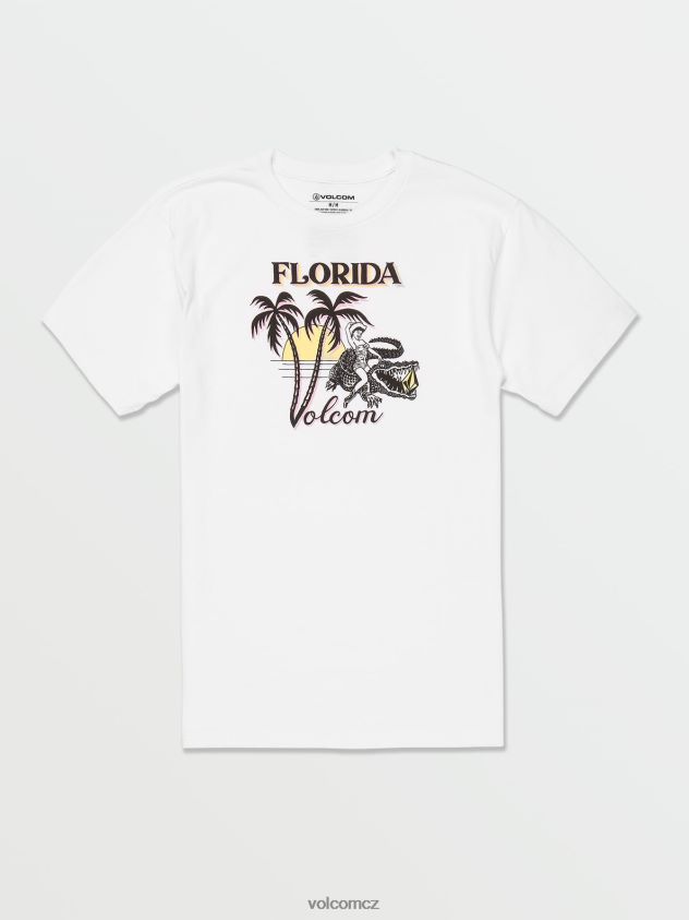 cz Volcom muži oblečení florida triko s krátkým rukávem bílý 6Z0N20101