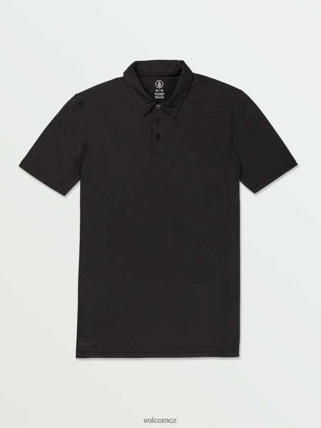 cz Volcom muži oblečení hazard pro polo tričko s krátkým rukávem Černá 6Z0N20145