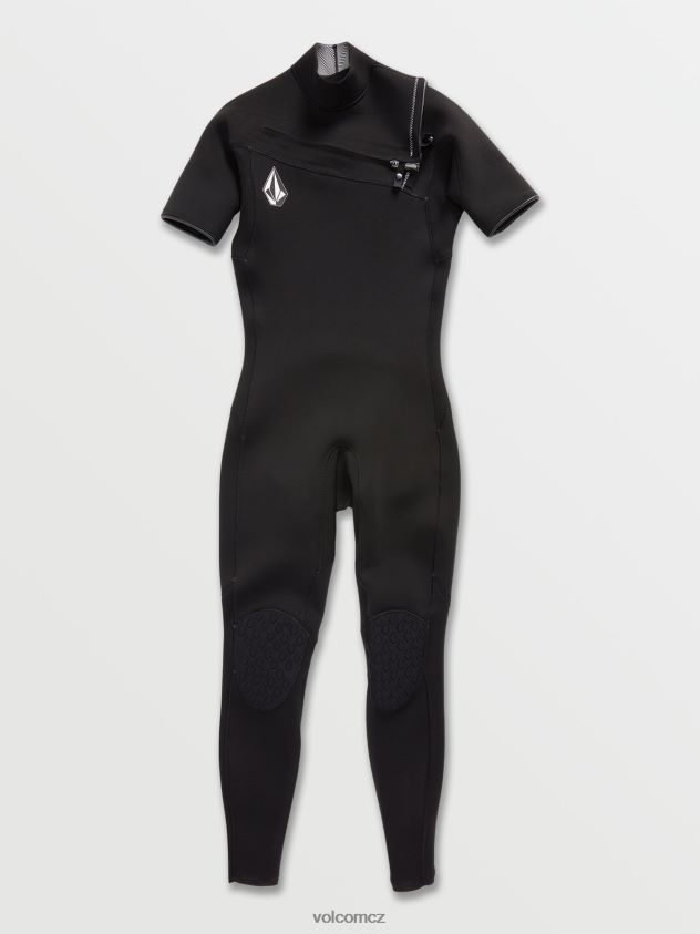 cz Volcom muži oblečení modulátor 2/2mm fullsuit s krátkým rukávem Černá 6Z0N20642