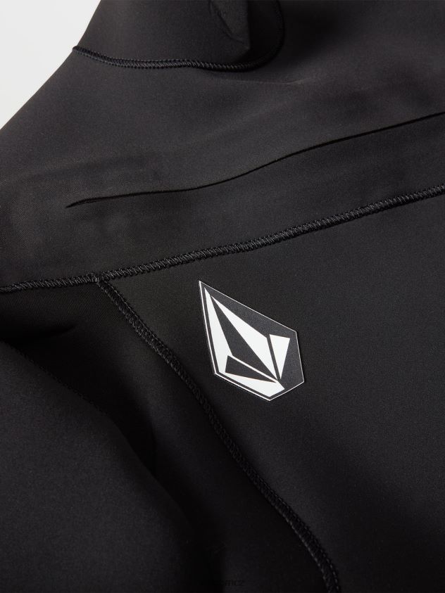 cz Volcom muži oblečení modulátor 3/2mm zip na hrudi fullsuit Černá 6Z0N20637