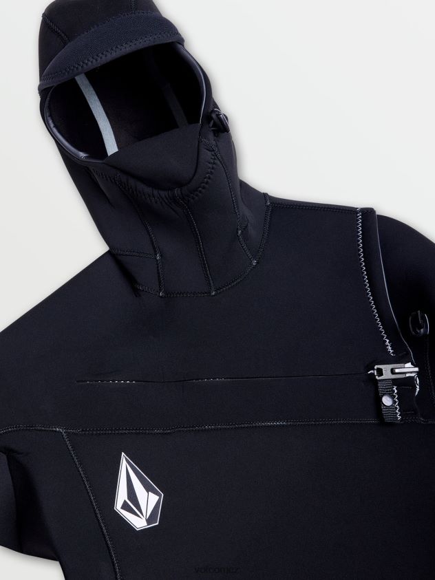 cz Volcom muži oblečení modulátor 4/3mm celooblek s kapucí na hrudi Černá 6Z0N20639