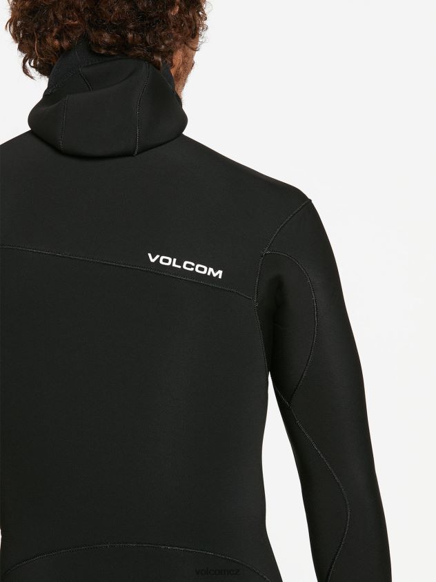 cz Volcom muži oblečení modulátor 4/3mm celooblek s kapucí na hrudi Černá 6Z0N20639