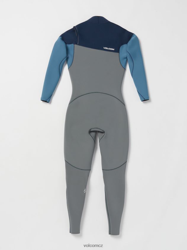 cz Volcom muži oblečení modulátor 4/3mm zip na hrudi fullsuit cruzer blue 6Z0N20644