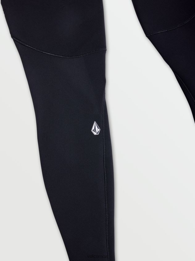 cz Volcom muži oblečení modulátor 4/3mm zip na hrudi fullsuit Černá 6Z0N20635