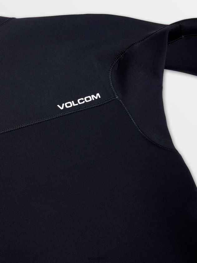 cz Volcom muži oblečení modulátor 4/3mm zip na hrudi fullsuit Černá 6Z0N20635