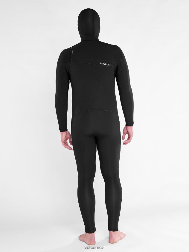 cz Volcom muži oblečení modulátor 5/4/3mm kapuce na hrudi fullsuit Černá 6Z0N20641