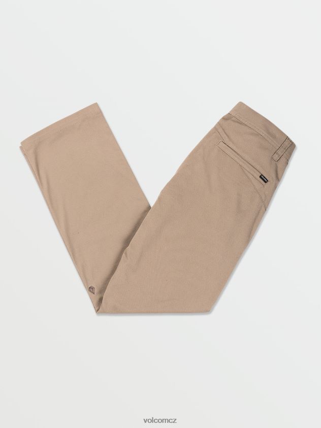 cz Volcom muži oblečení normální strečové kalhoty frickin khaki 6Z0N20301