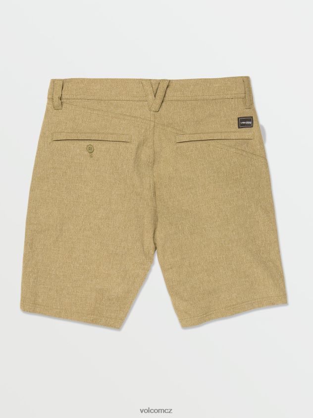 cz Volcom muži oblečení statické šortky frickin cross shred tmavě khaki 6Z0N20224