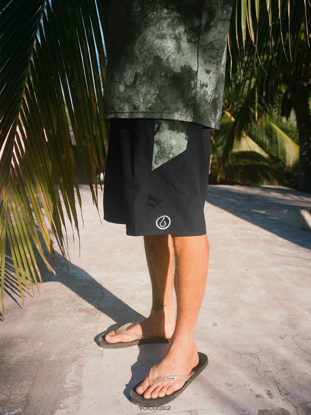 cz Volcom muži oblečení surf vitals balaram stack mod trunks Černá 6Z0N20266