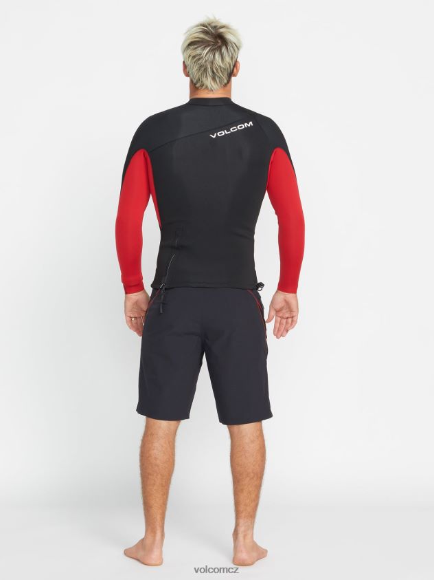 cz Volcom muži oblečení surf vitals jack robinson 2mm upf 50 neoprenová bunda Černá 6Z0N20654