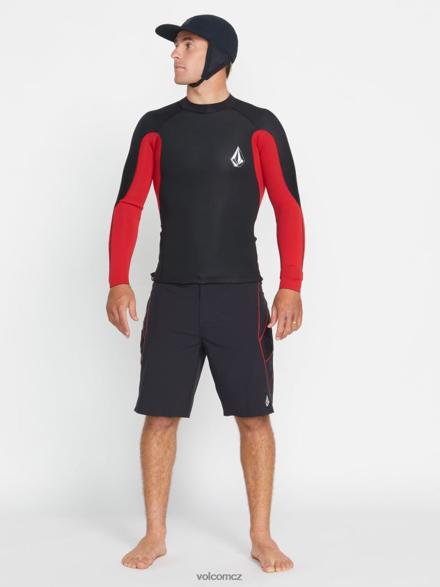 cz Volcom muži oblečení surf vitals jack robinson 2mm upf 50 neoprenová bunda Černá 6Z0N20654