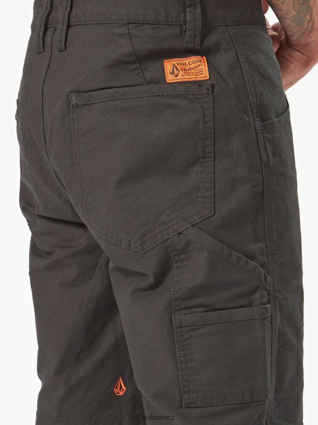 cz Volcom muži oblečení workwear caliper pracovní šortky Černá 6Z0N20205