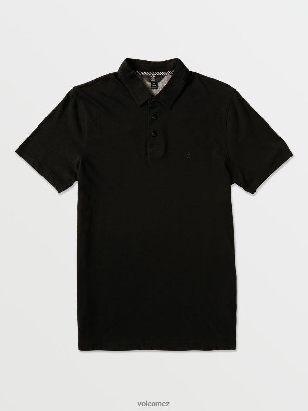 cz Volcom muži oblečení wowzer polo tričko s krátkým rukávem Černá 6Z0N20140