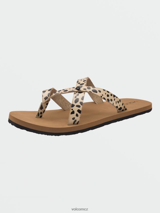 cz Volcom ženy obuv kamenné 2stupňové sandály leopard 6Z0N201028