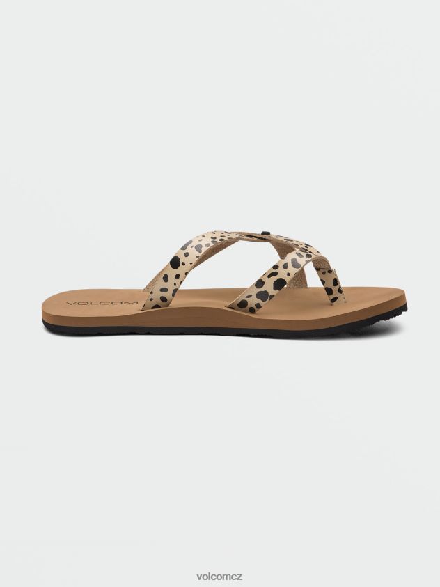 cz Volcom ženy obuv kamenné 2stupňové sandály leopard 6Z0N201028