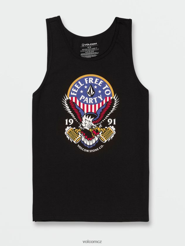 cz Volcom muži oblečení Freeeagle tank Černá 6Z0N2072